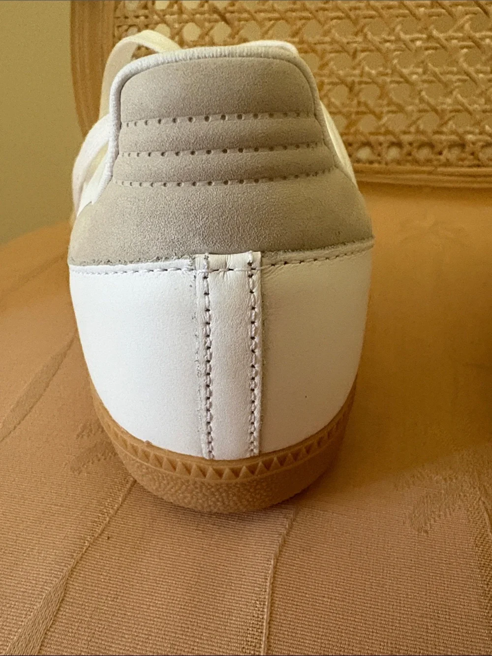 adidas Samba OG White and Silver Sneakers NWT - Picture 6 of 7